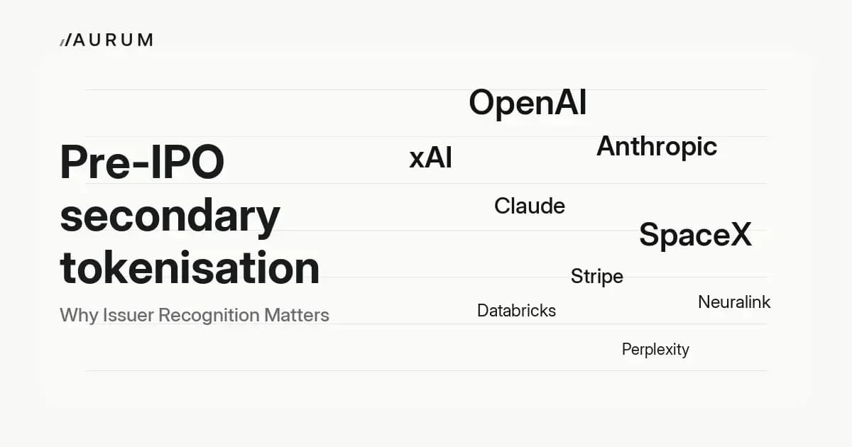 Pre-IPO Secondary Tokenisation After Anthropic and OpenAI: Why Issuer Recognition Matters
